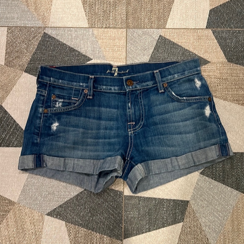 7FAM Jean shorts size 26. Like new!
